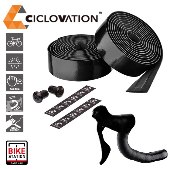 Nastro manubrio in cuoio nero vendita on line accessori bici corsa