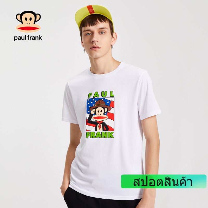 paulfrank-big-mouth-เสื้อยืดแขนสั้นสไตล์เกาหลีสําหรับผู้ชาย