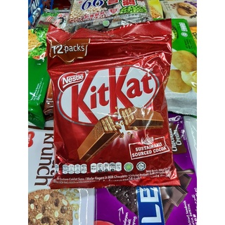 KitKatช็อกโกแลตนมสอดไส้เวเฟอร์(17กรัม×12ห่อ)