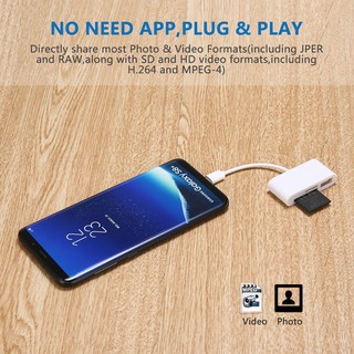 ภาพขนาดย่อของภาพหน้าปกสินค้าสาย แปลง usb c type c OTG with card reader sd tf card จากร้าน newpower1 บน Shopee ภาพที่ 7