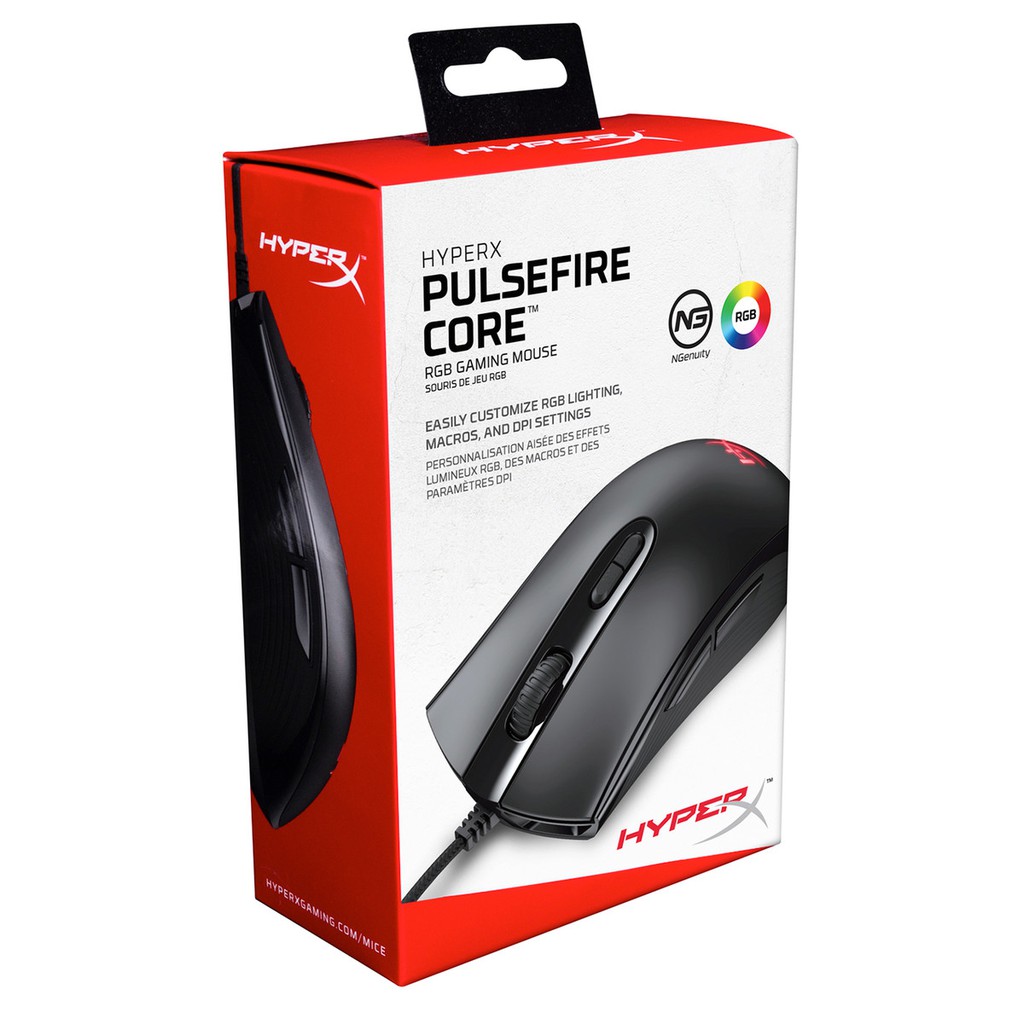 ภาพสินค้าHyperX Pulsefire Core RGB gaming mouse 6200 DPI (HX-MC004B) จากร้าน hyperx_online บน Shopee ภาพที่ 6