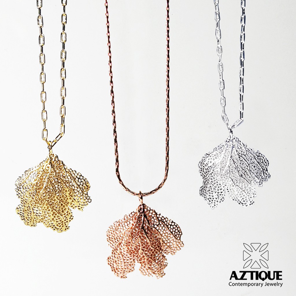 aztique-สร้อยคอเงินแท้-จี้ปะการัง-coral-necklace-pendant-jewelry-gifts-handmade-jewelry-vs