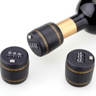 กุญแจรหัส ล๊อกขวด ฝาปิดขวดไวน์  3 หลัก รหัสตัวเลข Bottle 3 digit Combination coded Security wine liquor lock