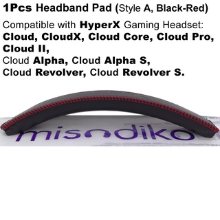 ภาพหน้าปกสินค้าMisodiko แผ่นคาดศีรษะ แบบเปลี่ยน สําหรับหูฟังเล่นเกม HyperX Cloud Cloud 2 II Cloud Core Cloud Alpha Cloud Revolver S ซึ่งคุณอาจชอบสินค้านี้