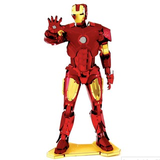 ★ พร้อมส่ง ★ ตัวต่อเหล็ก 3 มิติ Iron Man 3D สีแดง Metal Model ตัวต่อเหล็กไอรอนแมน