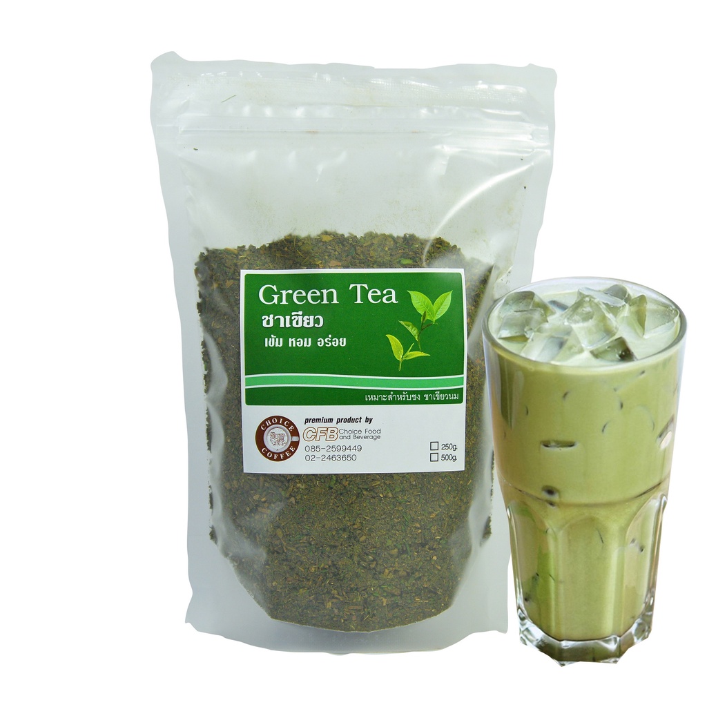 choice-coffee-ใบชาเขียวบด-250-500-กรัม-greentea-250-500-gram