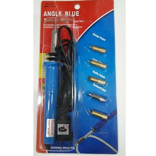 หัวแร้ง ด้ามปากกา Angle Blue ความร้อนโหมดปกติ 40W - หัวทองแดง (Blue) No.725 หัวแร้งบัดกรีเปลี่ยนหัวได้
