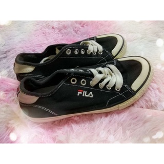 ♥️👠FILA แท้💯ผ้าใบสีดำสภาพกริบๆ👟♦️