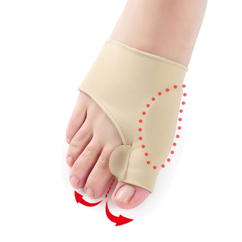 ภาพหน้าปกสินค้าถุงเท้าแยกนิ้วหัวแม่เท้า ป้องกันการบาดเจ็บ นิ้วเท้าผิดรูป 1 คู่