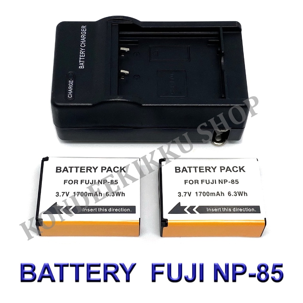2 Batteries NP-85 + Chargeur Pour Fujifilm FinePix S1 SL240 SL245 SL260 SL280 SL300 SL305 SL1000
