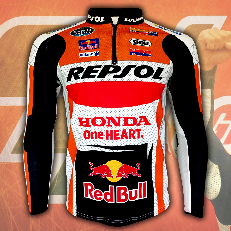 ภาพหน้าปกสินค้าเสื้อแขนยาว MotoGP Repsol Honda เสื้อบิ๊กไบค์โมโตจีพี ทีม เรพโซล ฮอนด้า MG0001 รุ่น มาร์ก มาร์เกซ 93 ไซส์ S-5XL
