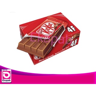 KitKat คิทแคท4F ช็อกโกแลตนมสอดไส้เวเฟอร์  35กรัม แพค 24