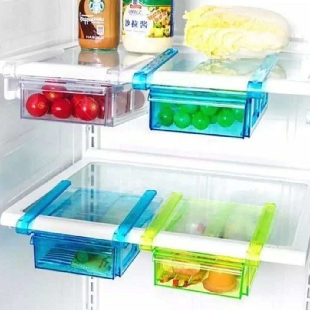 กล่องใส่ของ-ในตู้เย็น-แบบกล่องลิ้นชัก-เก็บของในตู้เย็น-ลิ้นชักเก็บของใต้โต๊ะ-อเนกประสงค์-ช่วยให้ประหยัดพื้นที