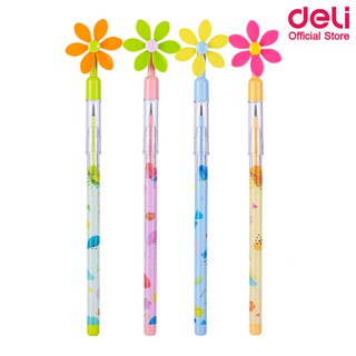 Deli CC091 Non-sharpening Stackable Pencil ดินสอต่อไส้ 11 ไส้  2B (คละสี 1 แท่ง) ดินสอ ดินสอ2B เครื่องเขียน ดินสอสอดไส้