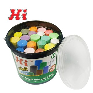 ภาพหน้าปกสินค้าชอล์คเขียนพื้นจัมโบ้แพ็ค 20 แท่งคละสี Kid Art - Hi / Jumbo Sidewalk Chalk 20 Sticks/ Bucket ที่เกี่ยวข้อง