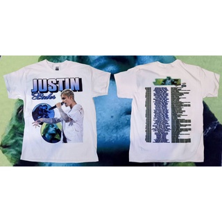 เสื้อยืดผ้าฝ้ายพิมพ์ลายขายดี JUSTIN BIEBER 02 - งาน Bootleg สกรีน DTG