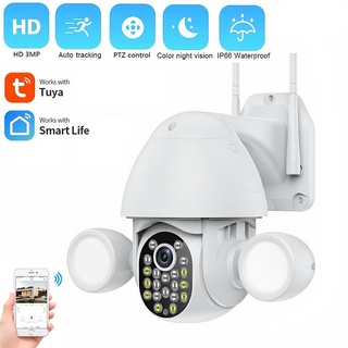 กล้องวงจรปิดรักษาความปลอดภัย Hd 3Mp Wifi Ip Floodlight Ip65 กันน้ํา