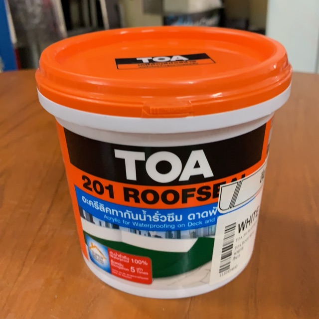 toa-201-roofseal-อะคริลิกทากันน้ำรั่วซึม-ดาดฟ้า-หลังคา-1-กก-1-4-กล-ทีโอเอ-รูฟซีล-201-อะคริลิก-กันซึม-ดาดฟ้า-หลังคา