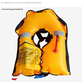 ภาพขนาดย่อของภาพหน้าปกสินค้าเสื้อชูชีพ (Life Jacket Automatic/Manual Inflation) จากร้าน emergencygearbackpack บน Shopee ภาพที่ 7