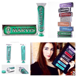 Marvis Toothpaste ขนาด 75ml.  สูตร StrongMint (สีเขียว)💚