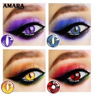 AMARA LENSES ชุดคอนแทคเลนส์ โทนสีฮาโลวีน สไตล์ธรรมชาติ 2 ชิ้น