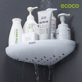 [พร้อมส่ง]Ecoco ชั้นวางของในห้องน้ำ ติดผนัง รุ่นไม่ต้องเจาะ ชั้นวางของติดผนังเข้ามุม ในห้องน้ำ 2 ชั้น 3 ชั้น ชุดค่าผสมฟร