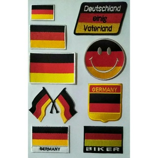 อาร์ม ตัวรีดติดเสื้อ อาร์มปัก Patch ตกแต่งเสื้อผ้า หมวก กระเป๋า #ธงชาติเยอรมัน #GERMANY #เยอรมันนี