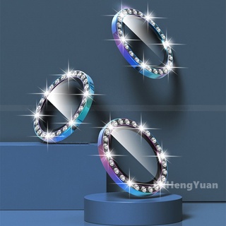 ภาพขนาดย่อของภาพหน้าปกสินค้าDiamond Metal Camera Protective Film Glass Lens Cover for IPhone 13 12 11 Pro Max 12mini จากร้าน jinhengyuan.th บน Shopee