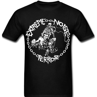 เสื้อยืดผ้าฝ้ายพิมพ์ลายขายดี เสื้อยืด พิมพ์ลาย Extreme Noise Terror band core สไตล์พังก์ สําหรับผู้ชาย