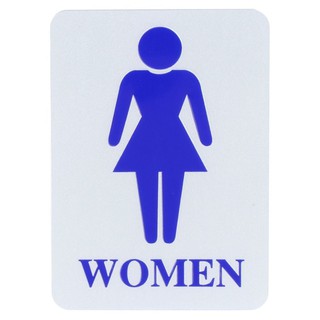 Nameplate FEMALE-TOILET LABEL SIGN FUTURE SIGN SILVER/BLUE Sign Home & Furniture แผ่นป้าย ป้ายห้องน้ำหญิง FUTURE SIGN สี