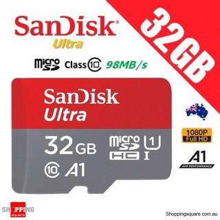 ภาพหน้าปกสินค้าSanDisk Ultra 32GB 98mb/s Micro SD SDHC UHS-I Class 10 Memory Card ที่เกี่ยวข้อง