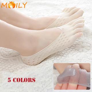 สินค้า Moily Women Summer Ankle Socks Anti skid Liner Breathable  Five Finger Sock