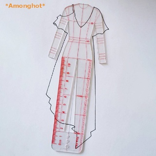 Amonghot&gt; แม่แบบไม้บรรทัด วาดภาพ วาดภาพ ร่างภาพ ใหม่ แฟชั่นสําหรับผู้หญิง