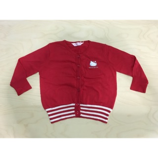เสื้อแขนยาวกันหนาว Cardigan SANRIO Kitty สีแดง size 90 , 120 มือ1 พร้อมส่ง ของแท้(อ่านรายละเอียดสินค้าเพิ่มเติม)