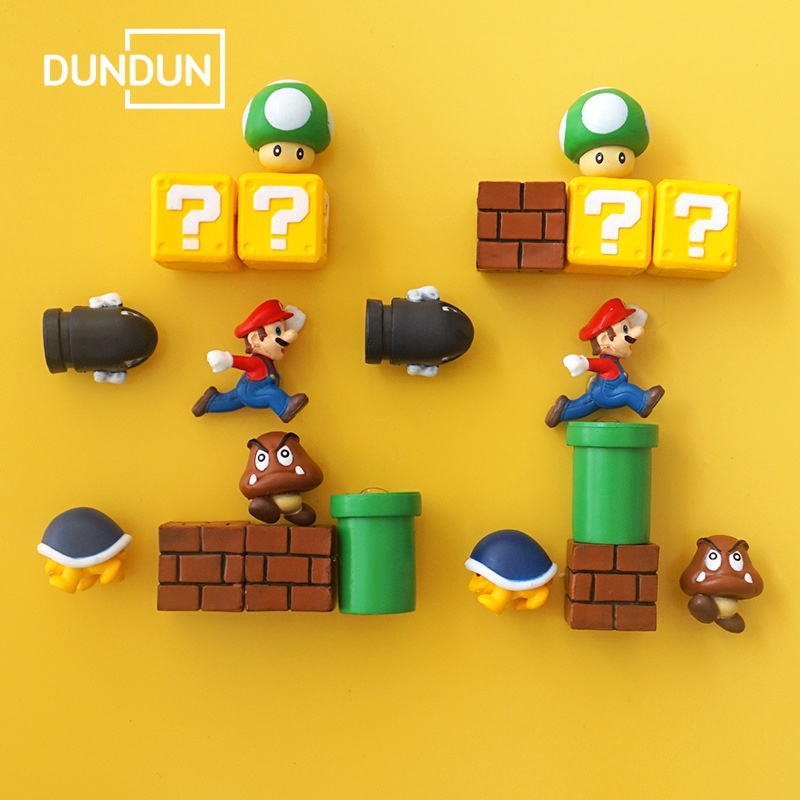 ครบชุด-52-pcs-สติ๊กเกอร์ตู้เย็น-super-mario-3d-สเตอริโอสติ๊กเกอร์ตกแต่งตู้เย็นมาริโอ้