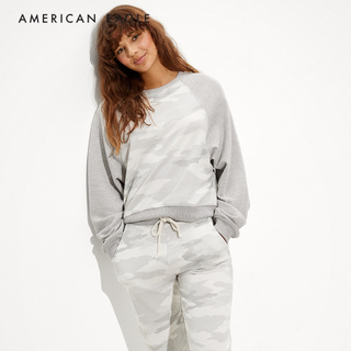 ภาพหน้าปกสินค้าAmerican Eagle Fleece Cropped Crew Neck Sweatshirt เสื้อ สเวตเตอร์ ผู้หญิง คอกลม( WSW 045-1424-076) ที่เกี่ยวข้อง