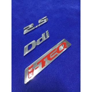 โลโก้ 2.5"DDI"ITEQ ติดรถ D-MAX 2007-2011(มี 2สี ) ราคาต่อ1ชุด 3ชิ้น