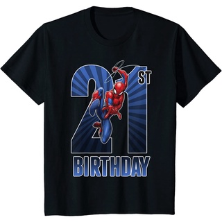 รับซื้อเสื้อผ้าคุณภาพราคาถูกเสื้อยืด ผ้าฝ้ายแท้ พิมพ์ลายกราฟฟิค Marvel Spider-Man Swinging 21st ระบายอากาศ คุณภาพสูง สํา