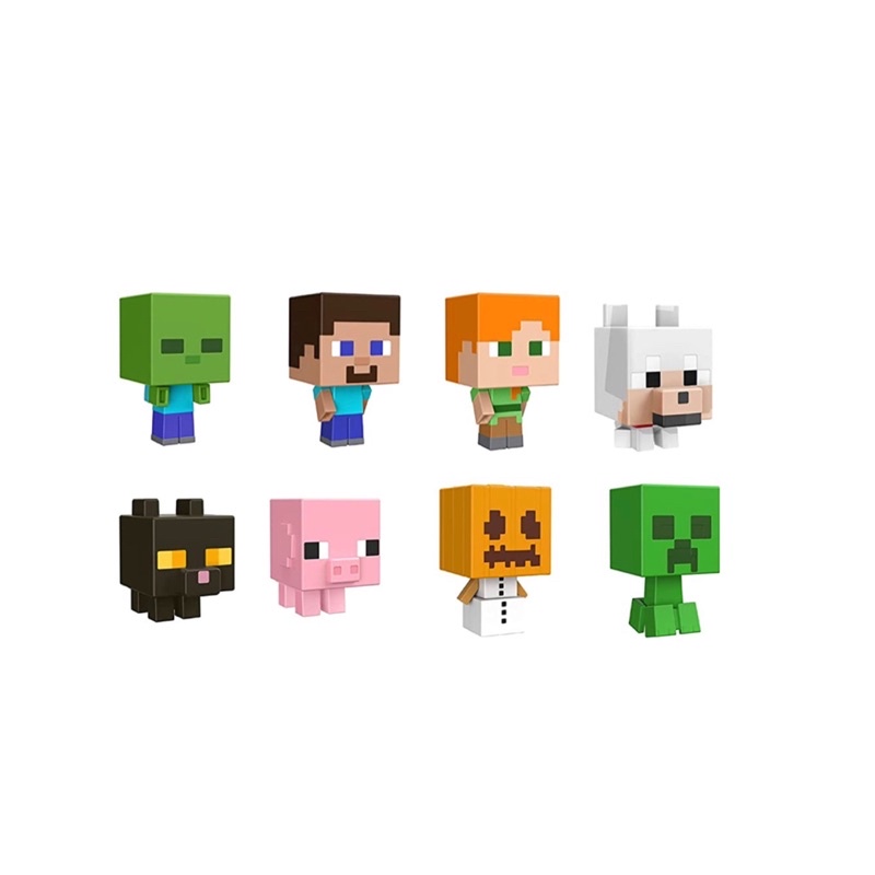 minecraft-mop-head-minis-ราคานี้ได้-8-กล่องเล็กครบทุกแบบ-รุ่นใหม่ของแท้-นำเข้าจาก-usa