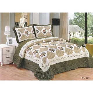 Bedspread ผ้าคลุมเตียง ขนาด7ฟุต (200*230) ปลอกหมอน2ใบ