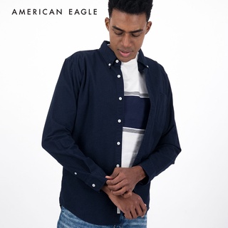 American Eagle Slim Fit Oxford Button-Up Shirt เสื้อเชิ้ต ผู้ชาย สลิม อ็อกซ์ฟอร์ด (NMSH 015-2100-410)