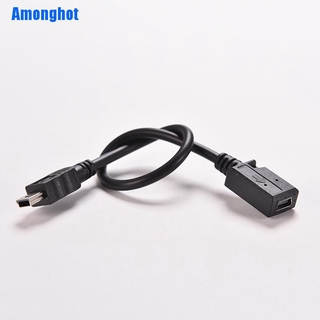 Amonghot อะแดปเตอร์เชื่อมต่อข้อมูล Mini Usb B 5 Pin Male Plug To Female