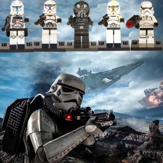Clone Trooper Starwars ของเล่นตัวต่อฟิกเกอร์ รูป The Rise of Skywalker ขนาดเล็ก สําหรับเด็ก