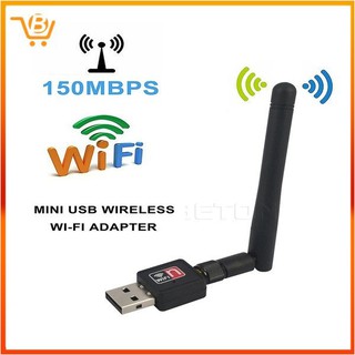 เสาอากาศรับสัญญาณไวไฟมินิ 150 Mbps Usb 150 M Lan Card 802 . 11 N / G / B + 2dbi