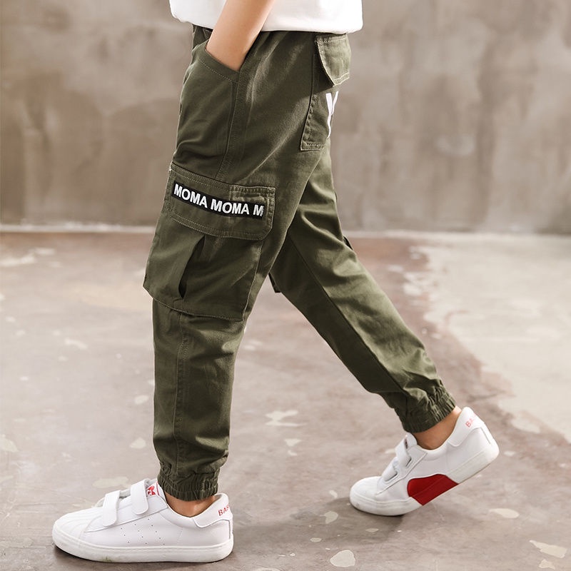 baby-pants-cotton-overalls-kids-long-big-boys-bottoms-korean-casual-trousers-multi-pocket