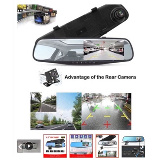 จัดส่งจากประเทศไทย กล้องหน้า กล้องมองหลัง กล้องติดรถยนต์ Dash Cam คุณภาพระดับ HD