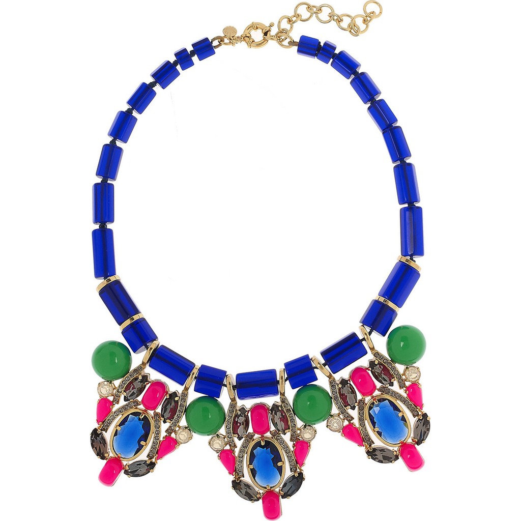 j-crew-crystal-amp-bead-necklace-สร้อยคอ-เเต่งหินสีคัลเลอร์ฟลู-ดีไซต์งานเเบรนด์