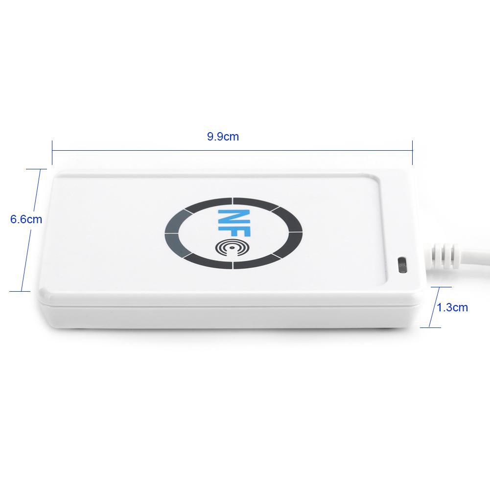 NFC RFID Reader Writer ACR122U ISO 14443A / B ฟรีซอฟต์แวร์สีขาว ...