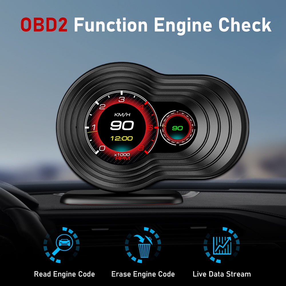 obd2-มิเตอร์วัดความเร็วอัตโนมัติ-hud-ขับรถคอมพิวเตอร์-head-up-จอแสดงผลมาตรวัดความเร็วความปลอดภัยเตือนภัยรถอุปกรณ์อิเล็กทรอนิกส์