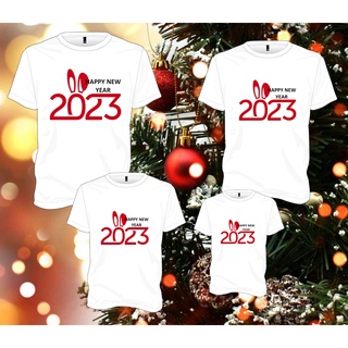 family t-shirt for new year 2023 SOLD PER PCSเสื้อยืด